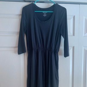 Wool& Fiona in Slate Blue size small wool dress
